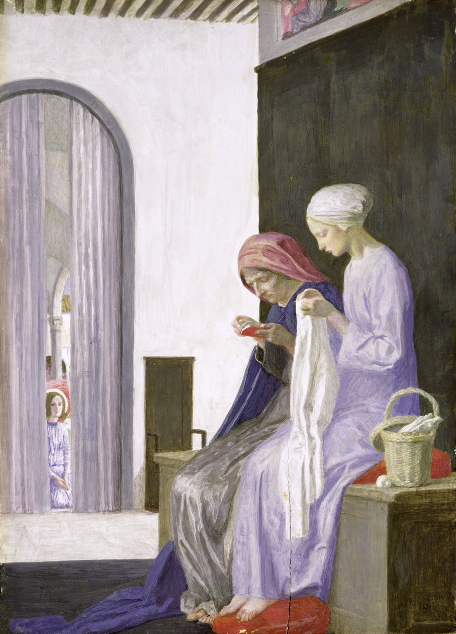 Maria na casa de Isabel, 1917 de Robert Anning Bell