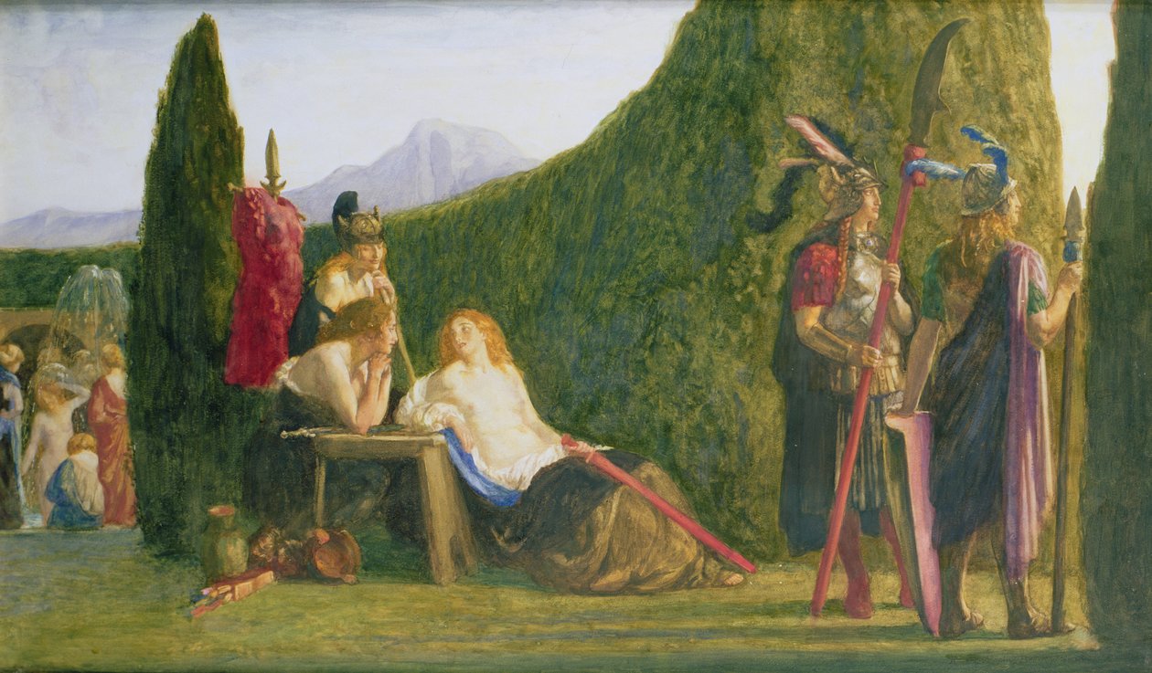 Guarda da Rainha Hipólita, 1908 de Robert Anning Bell