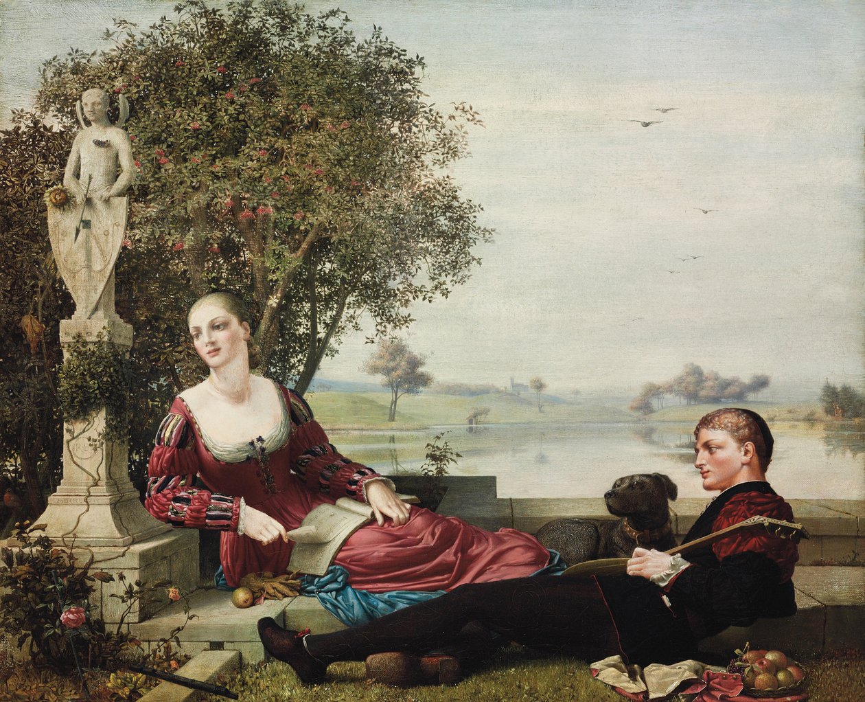 Heloise e Abelardo, 1879 de Robert Bateman