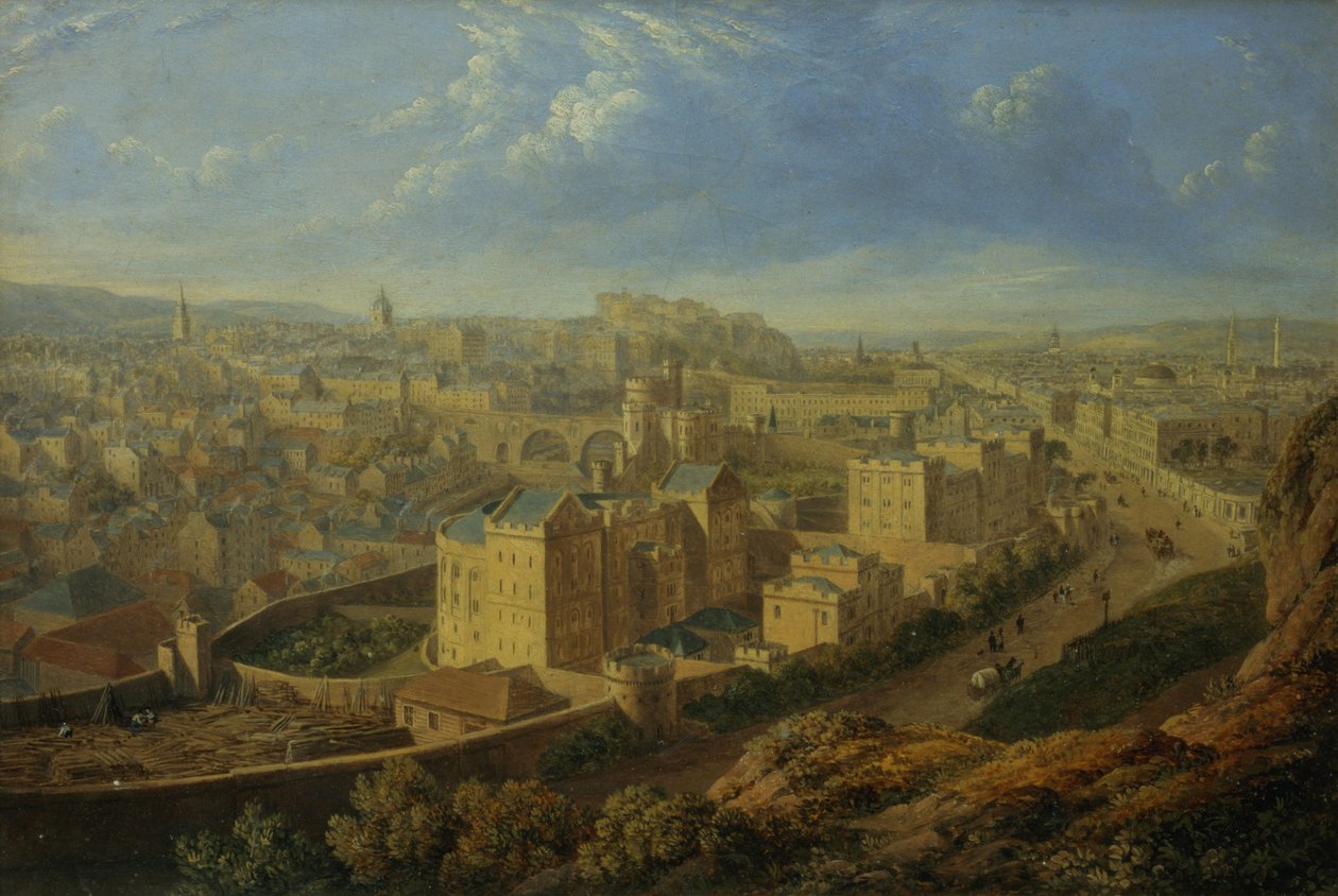 Edimburgo do Calton Hill de Robert Batty