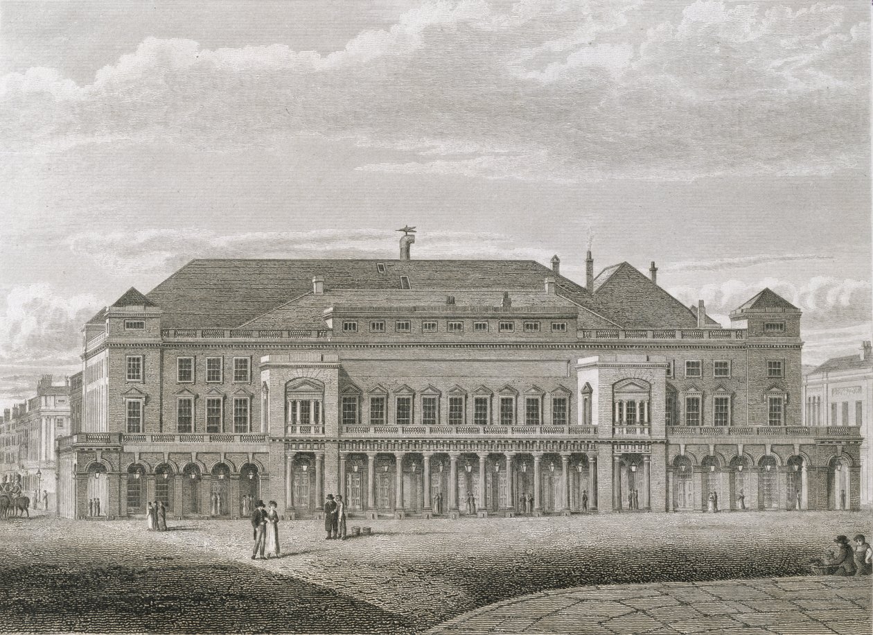 O teatro do rei, Haymarket, gravado por Bartholomew Howlett (1767-1827), bar. por Robert Wilkinson, 1820 de Robert Blemell Schnebbelie