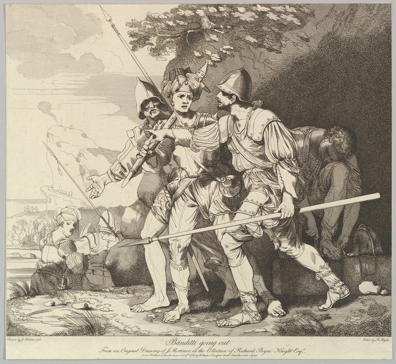 Banditti Going Out, 9 de novembro de 1780. de Robert Blyth