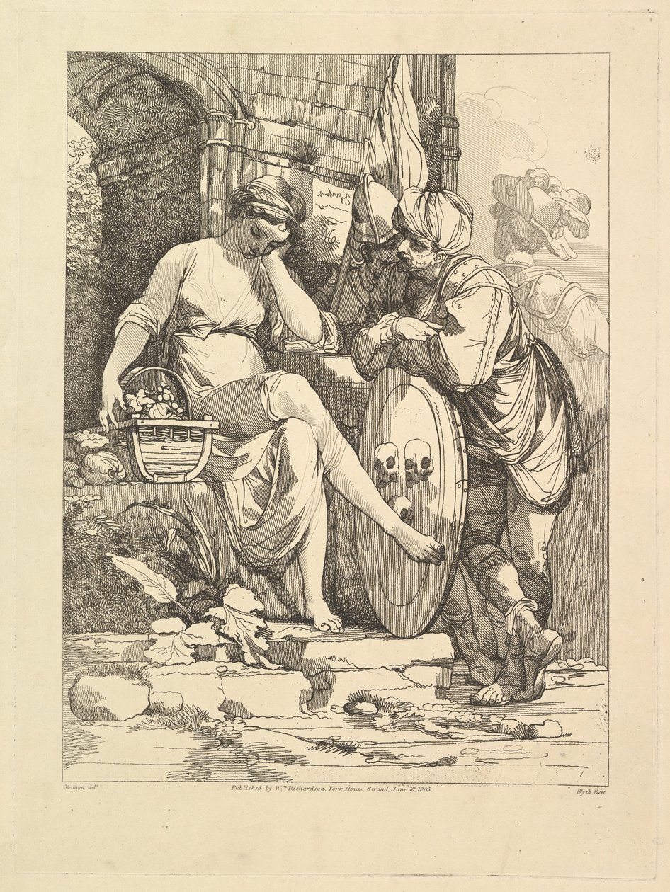 Banditti no Market, 10 de junho de 1805. de Robert Blyth