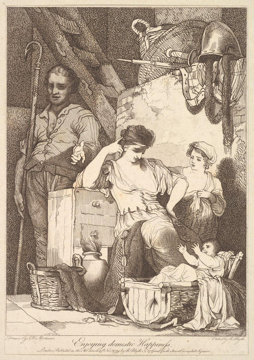 Apreciando a Felicidade Doméstica, 15 de novembro de 1779. de Robert Blyth