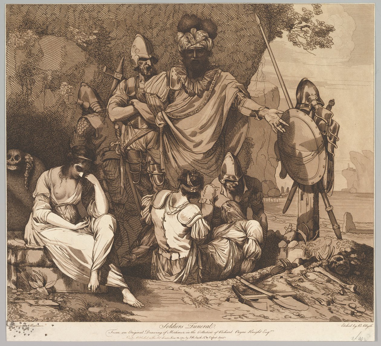 Funeral de soldados de The Life and Death of a Soldier, 1º de maio de 1781. de Robert Blyth