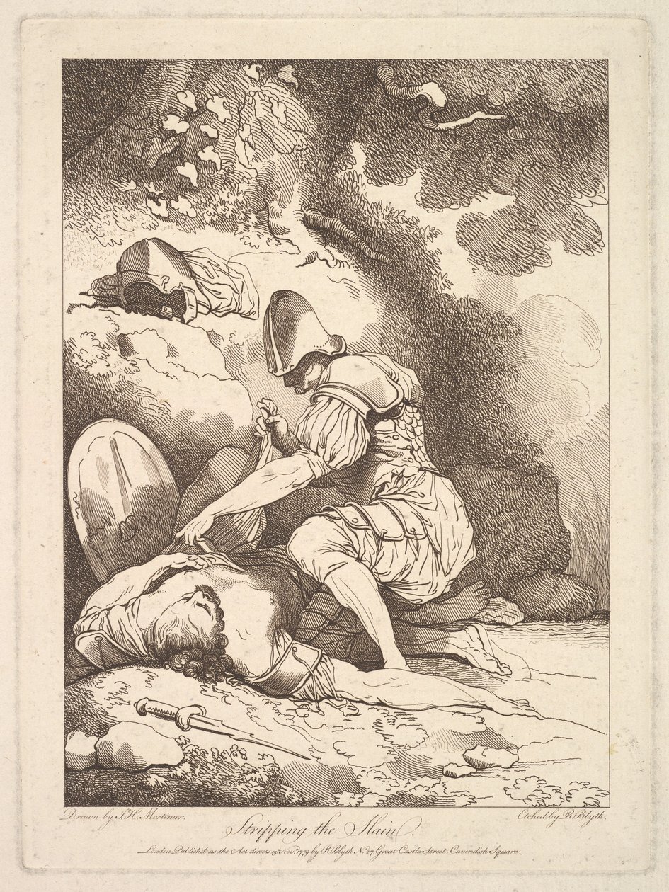Tirando os mortos, 15 de novembro de 1779. de Robert Blyth