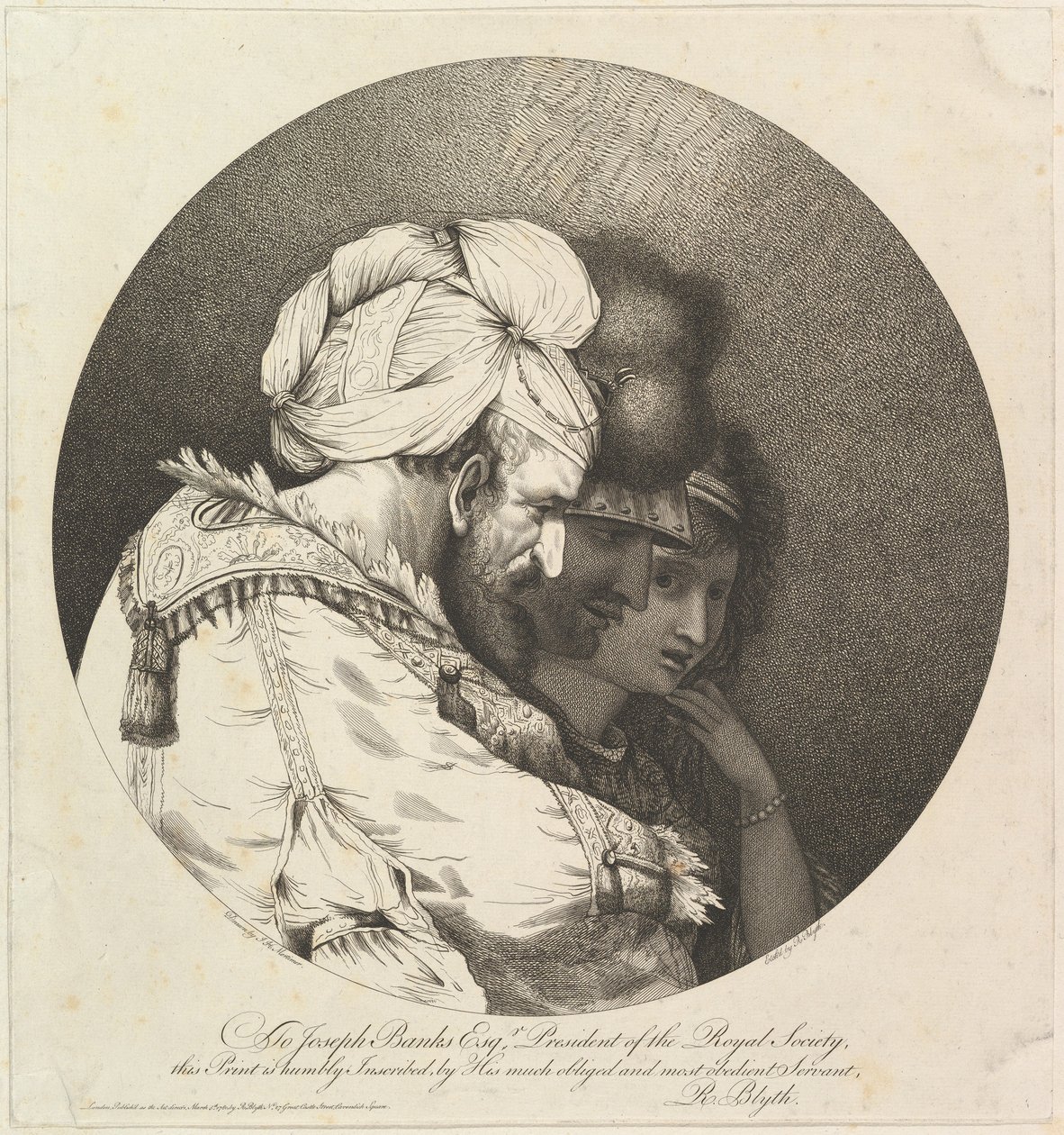 Três Cabeças Orientais, 5 de março de 1780. de Robert Blyth