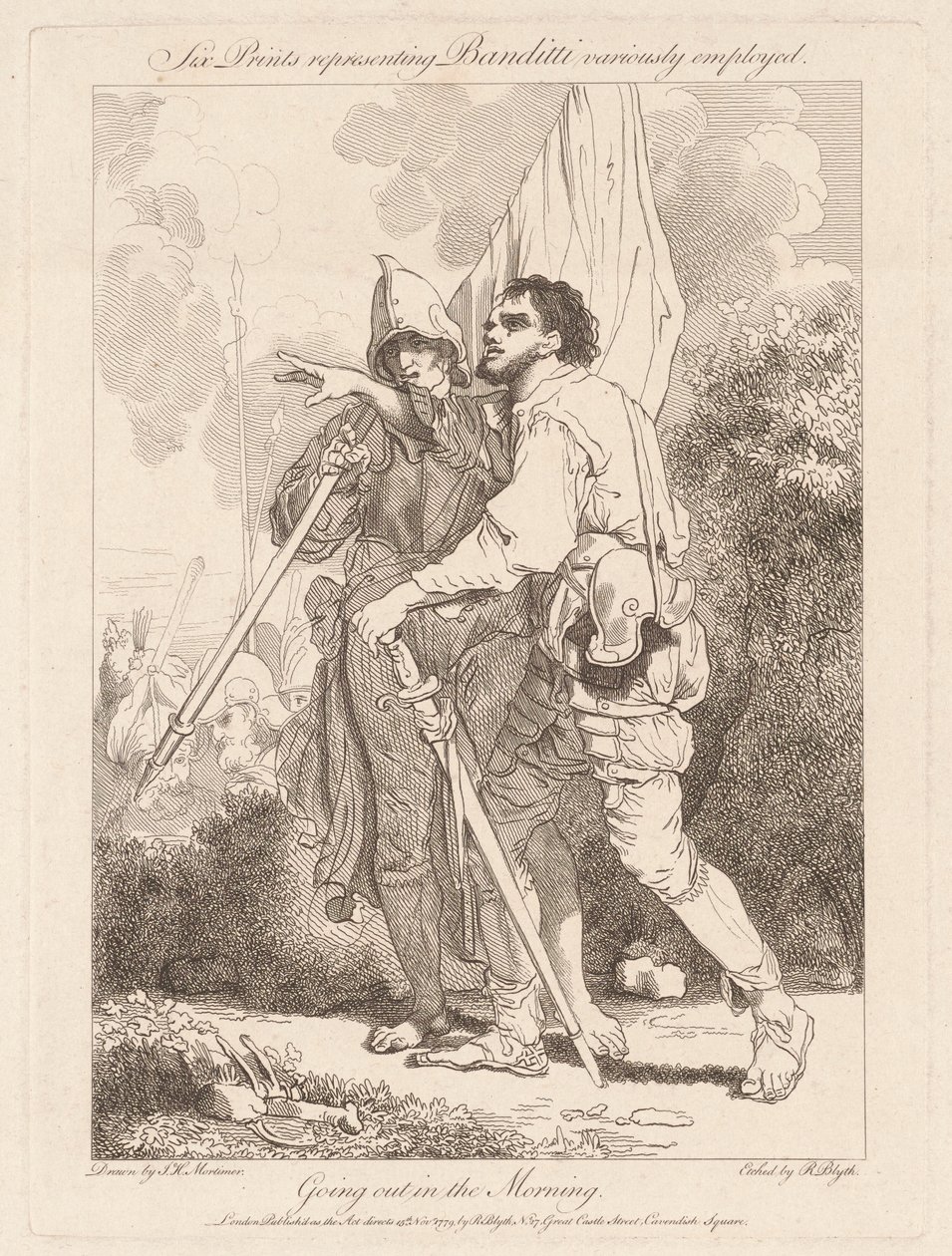 Saindo de Manhã de Robert Blyth, after John Hamilton Mortimer