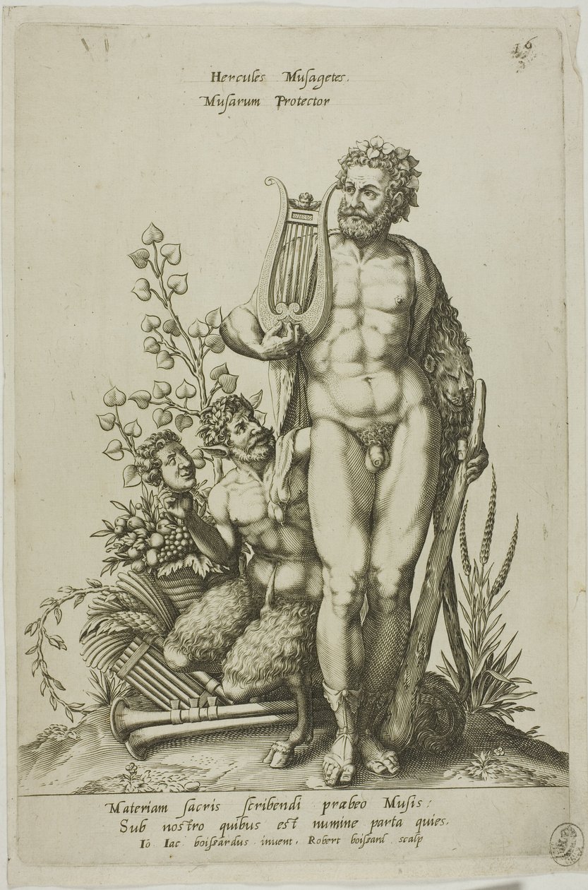 Hércules, placa 16 de Parnassus Biceps de Robert Boissard