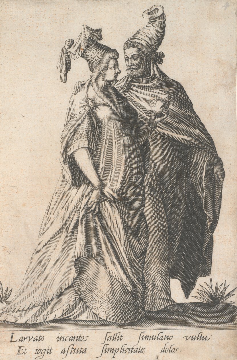 Casal Promenading, das Máscaras de Robert Boissard