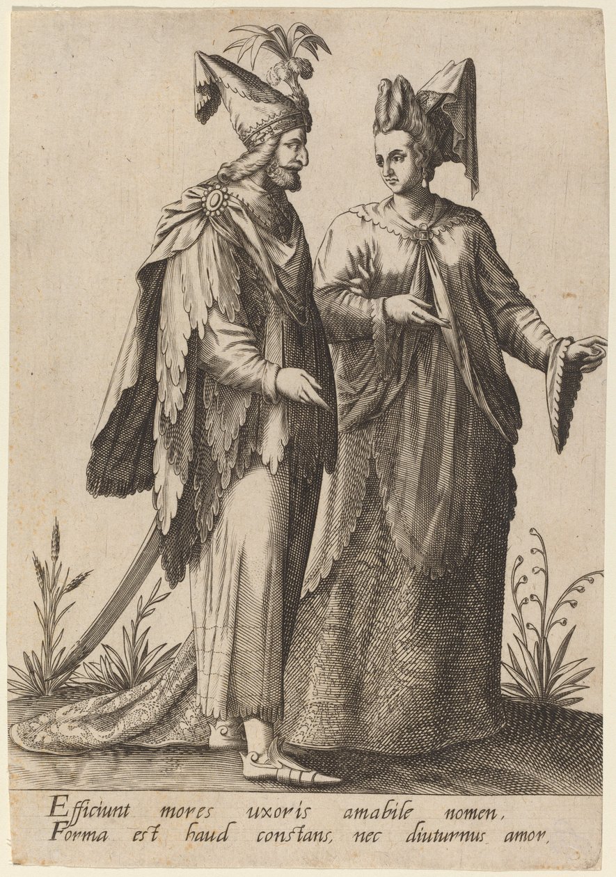 O comportamento da esposa... de Robert Boissard after Jean Jacques Boissard