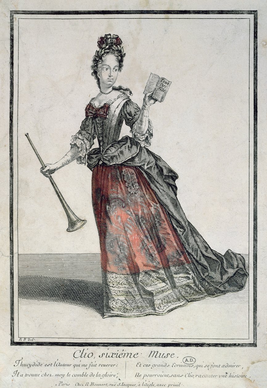 Clio, musa de poesia épica e história de Robert Bonnart