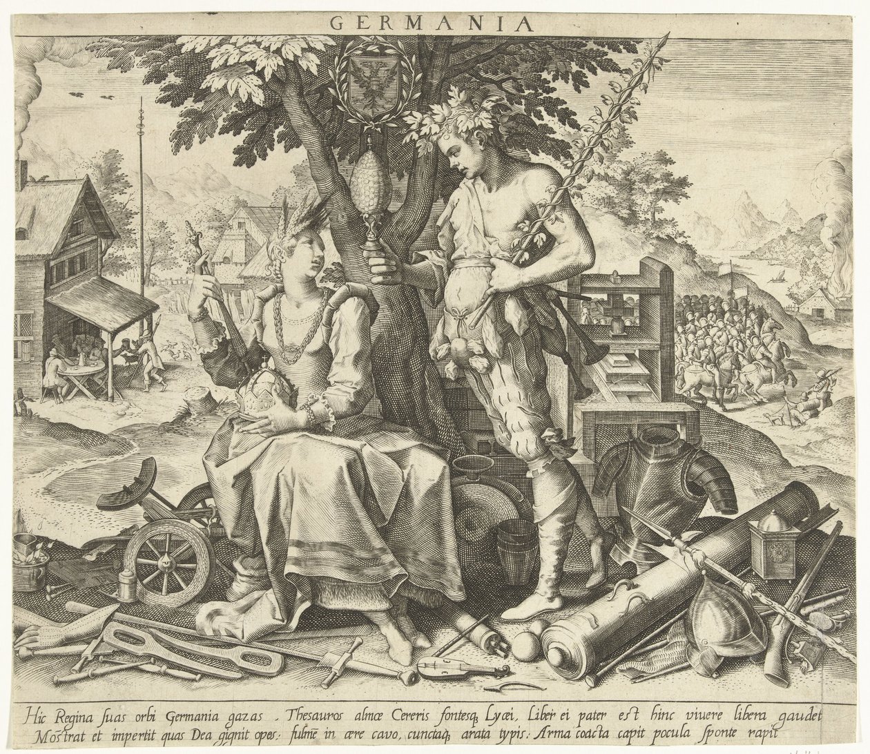 Alemanha Germania (título no objeto) Alegorias de países europeus (título da série) de Robert Bossart