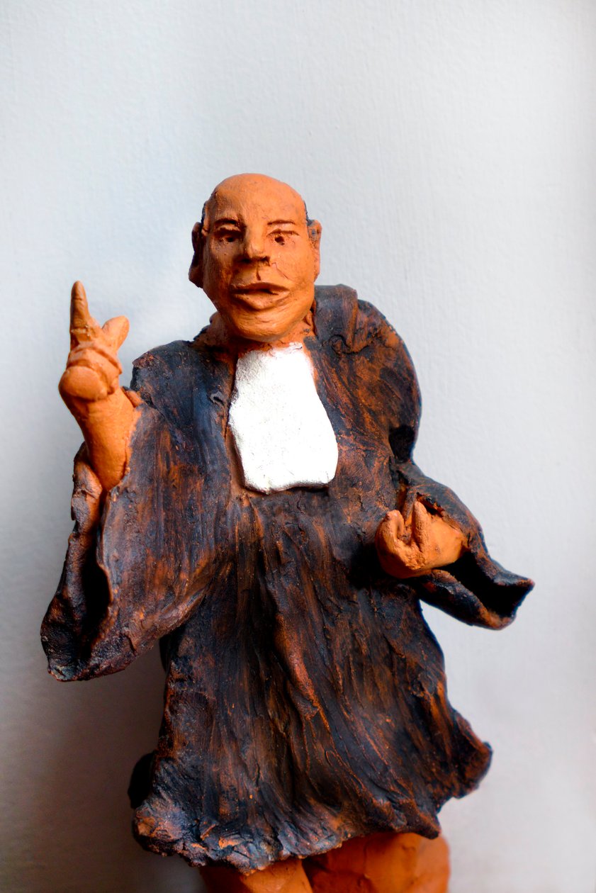Advogado em vestido, suplicante, século 20 (escultura) de Robert Bousquet