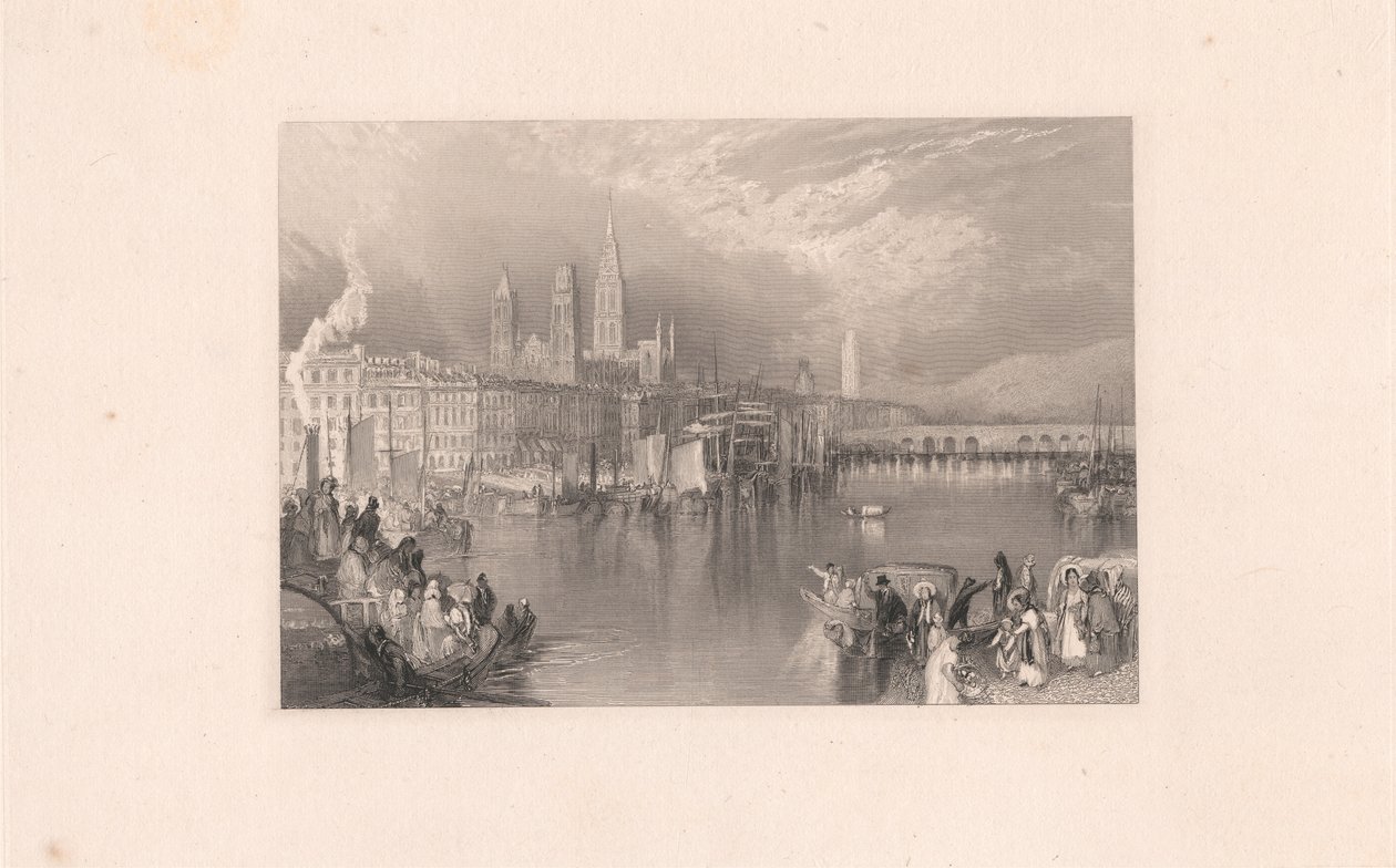 Rouen, olhando o rio acima de Robert Brandard