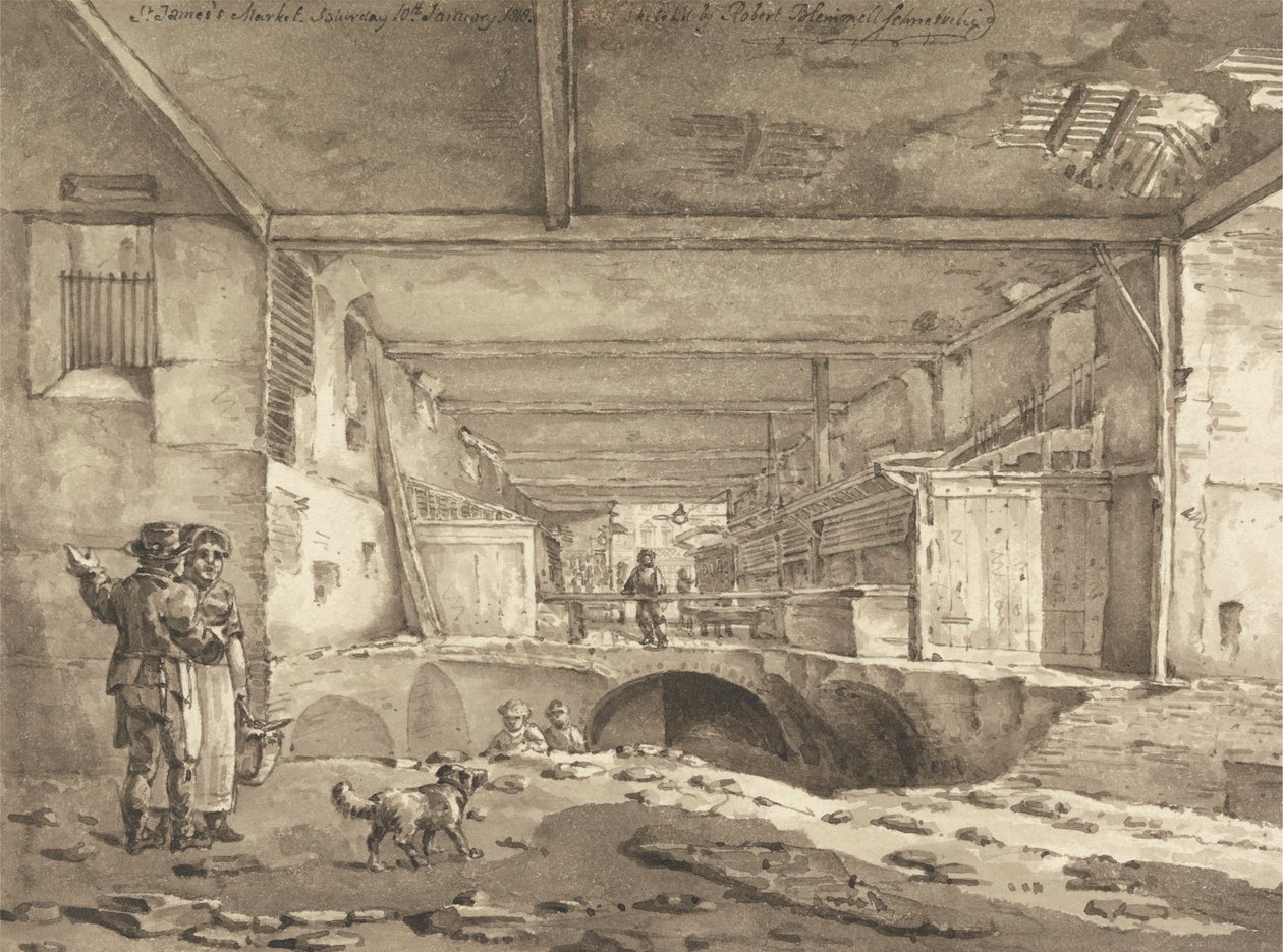 Mercado de St. James, sábado de Robert Bremmel Schnebbelie