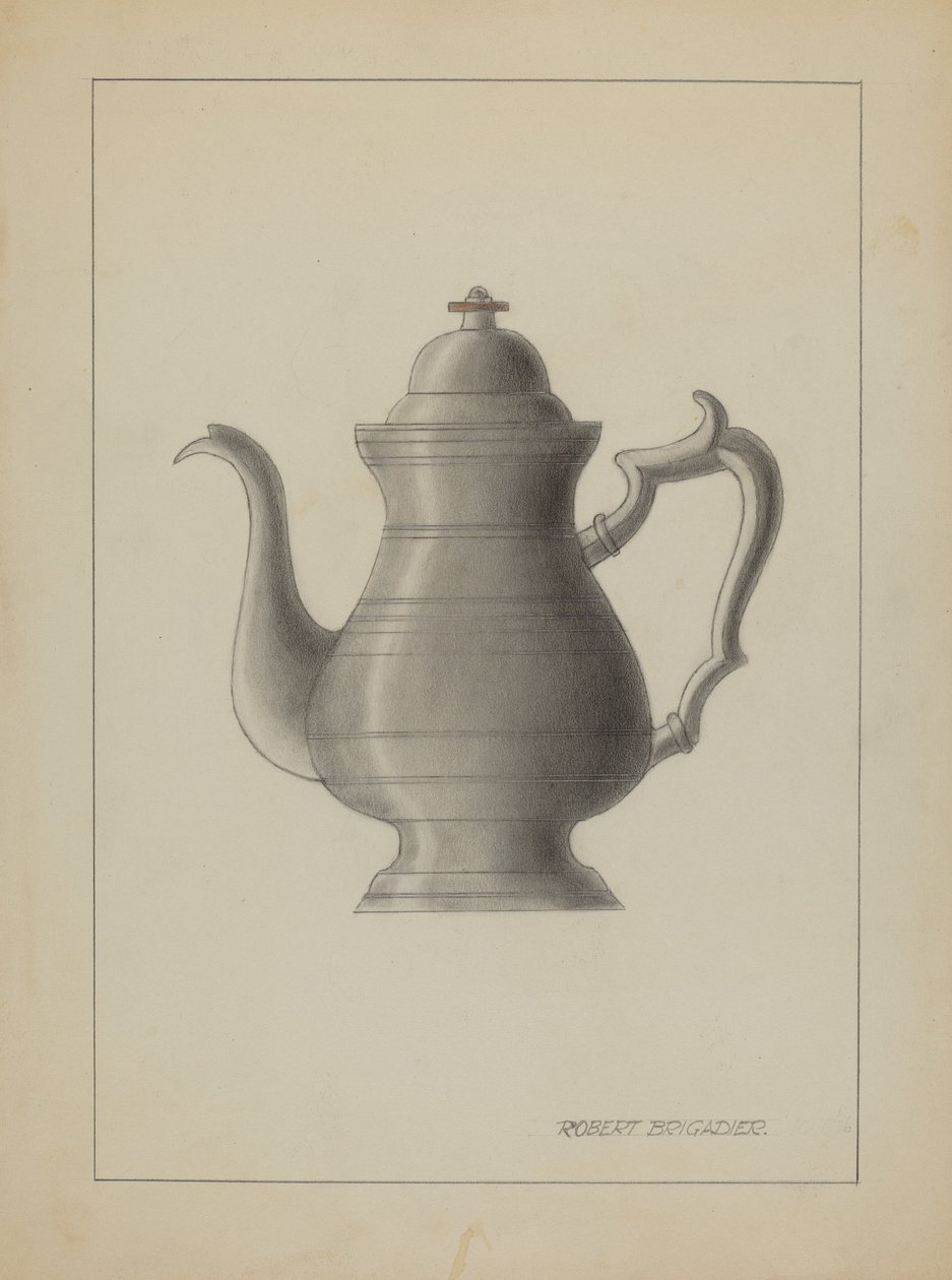 Cafeteira de Estanho de Robert Brigadier