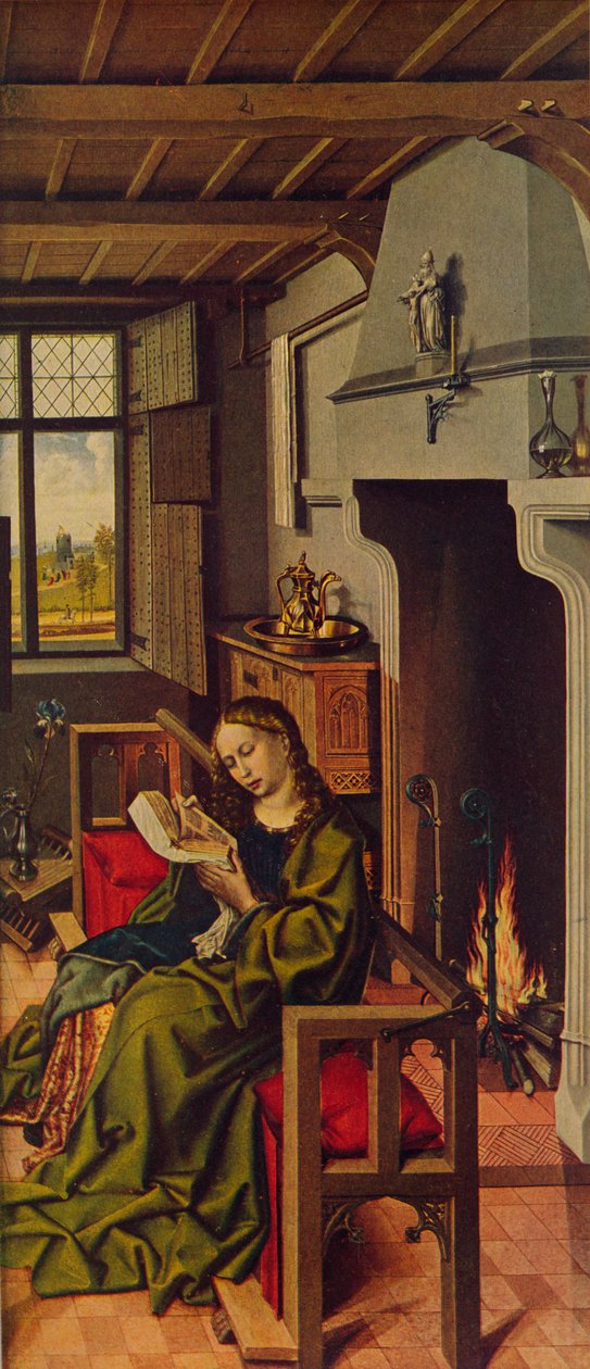 Retábulo Altar Santa Barbara, 1438, c1934 de Robert Campin