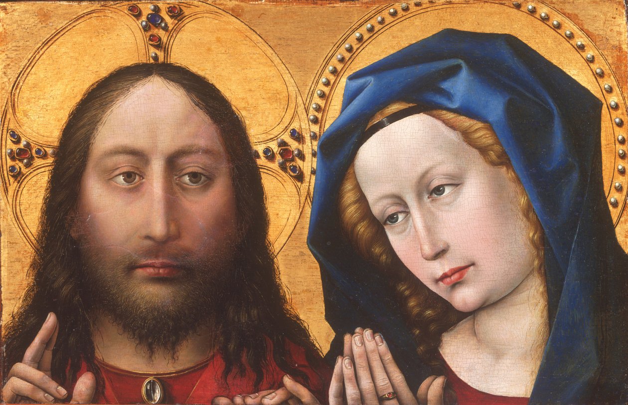 Cristo e a Virgem de Robert Campin