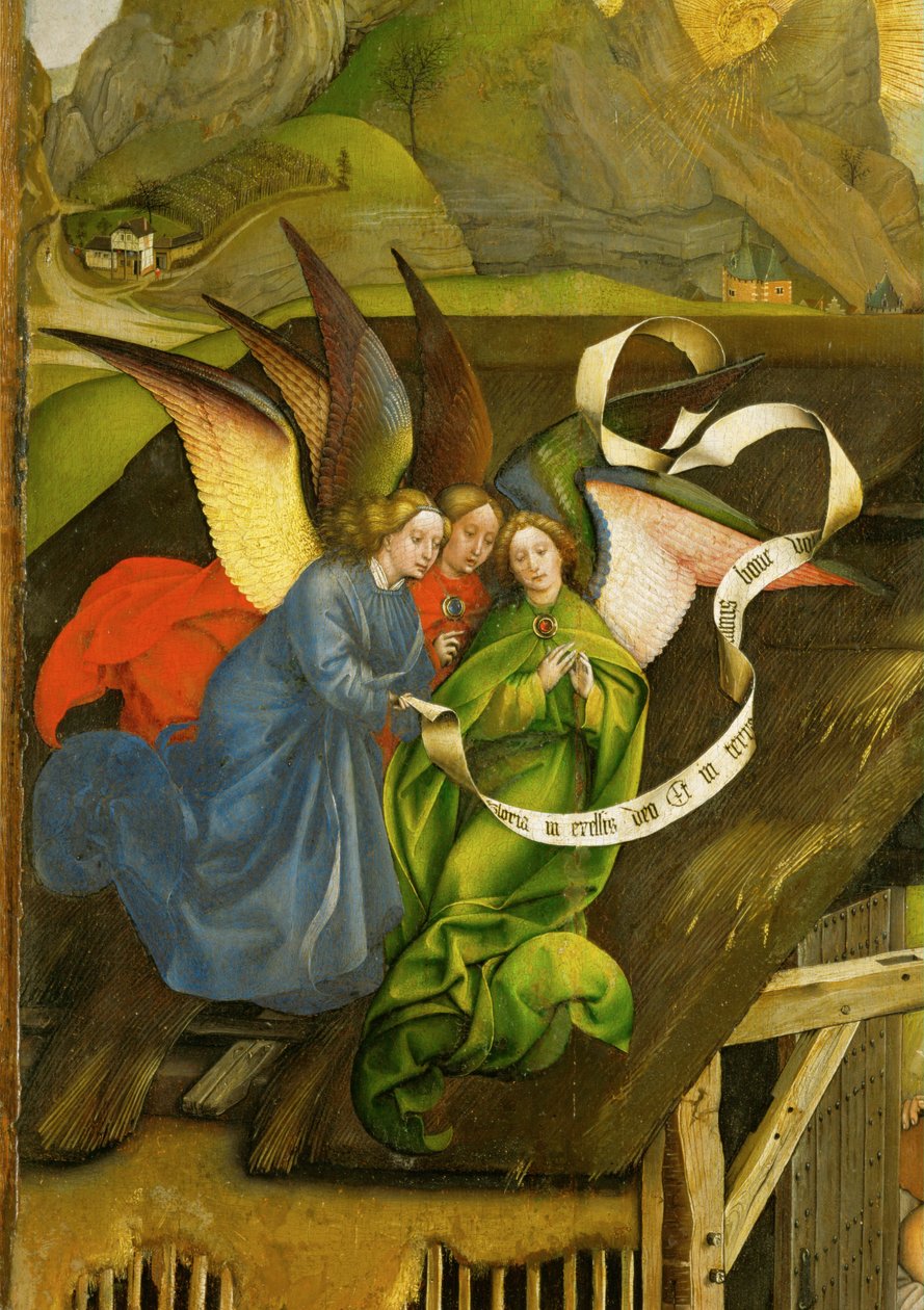 Natividade. Adoração dos pastores de Robert Campin