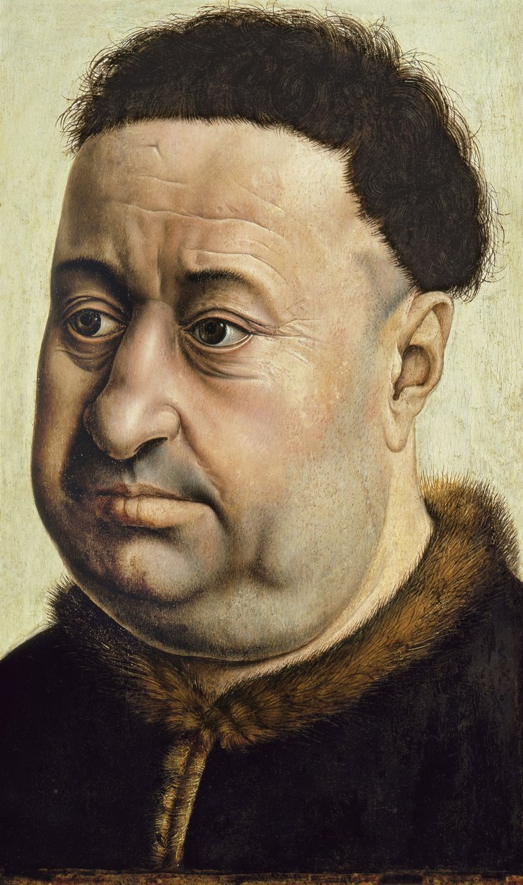 Retrato de um Homem Robert de Masmines, c.1425 de Robert Campin
