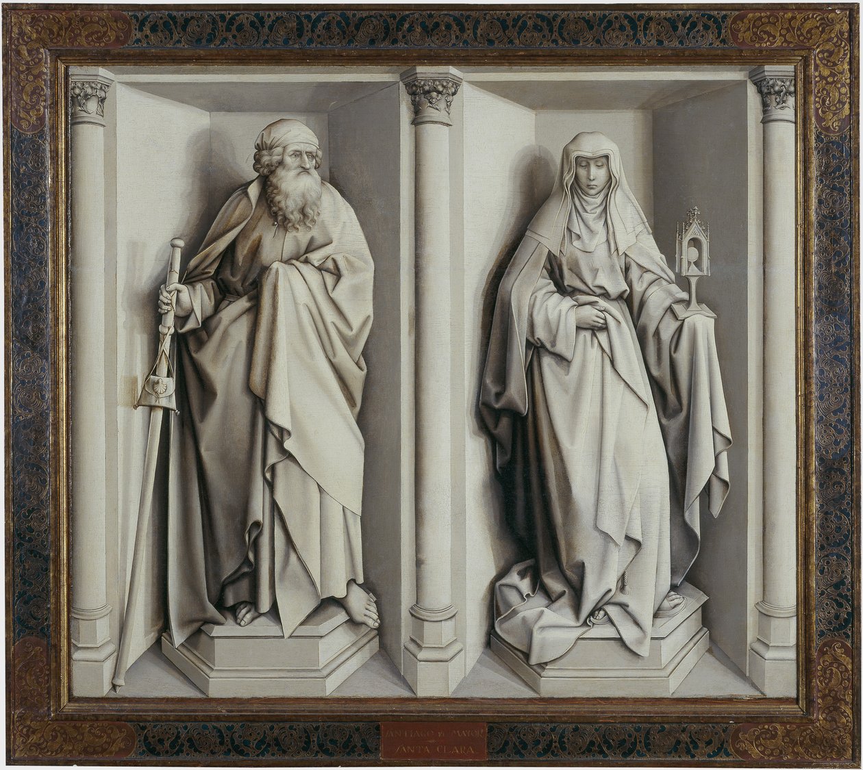 O casamento de Maria e José. Marcha ré de Robert Campin