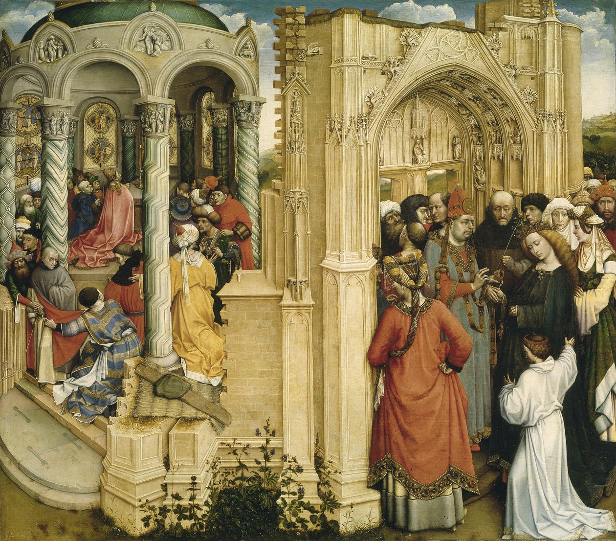 Casamento de Maria e José, c.1420 de Robert Campin