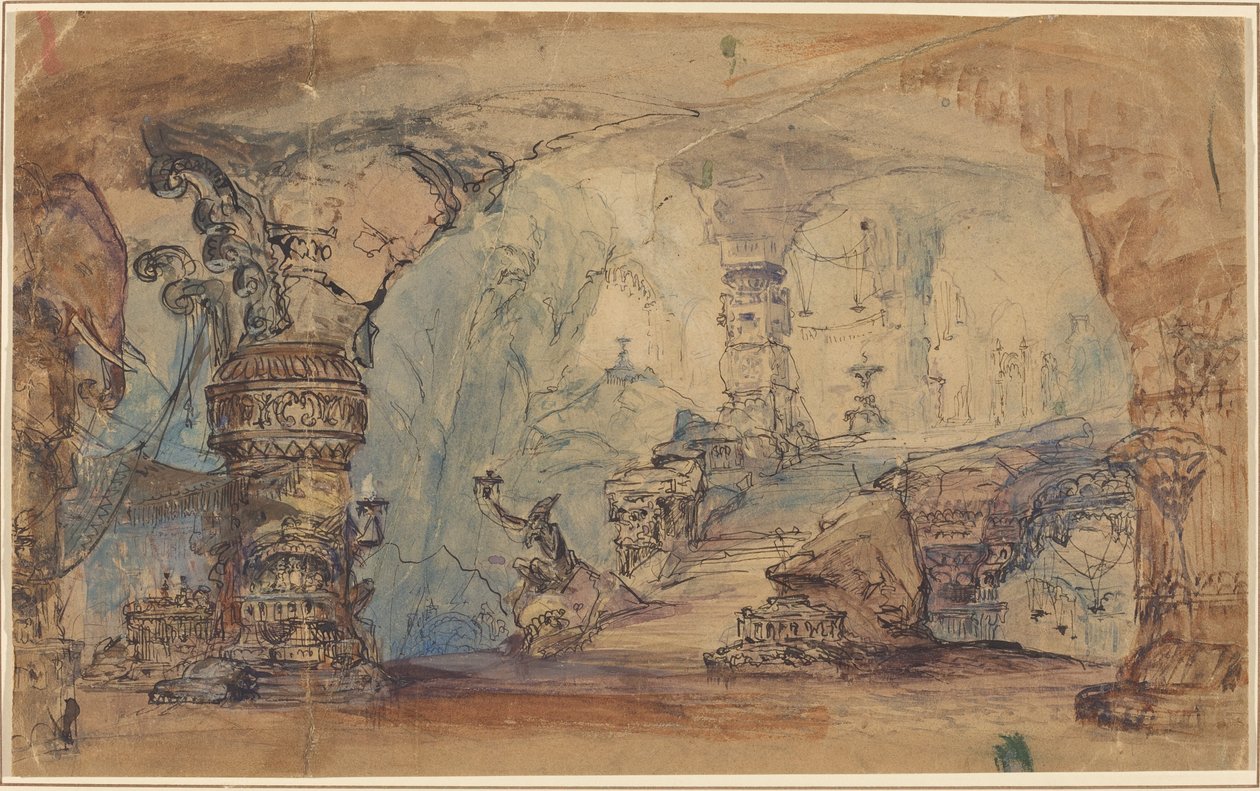 Um Templo Subterrâneo Fantástico (Caverna de Aladim?) de Robert Caney