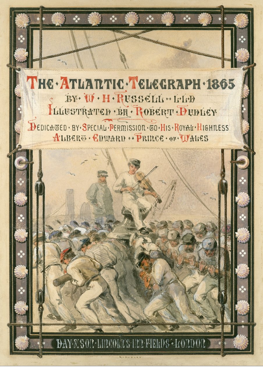The Atlantic Telegraph, [1866]. de Robert Charles Dudley