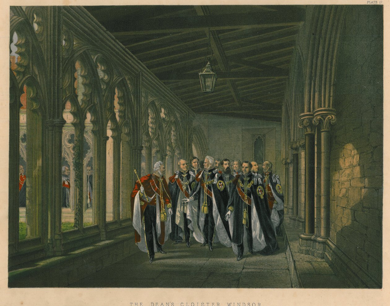 Claustro do decano, Windsor, 1863 de Robert Charles Dudley