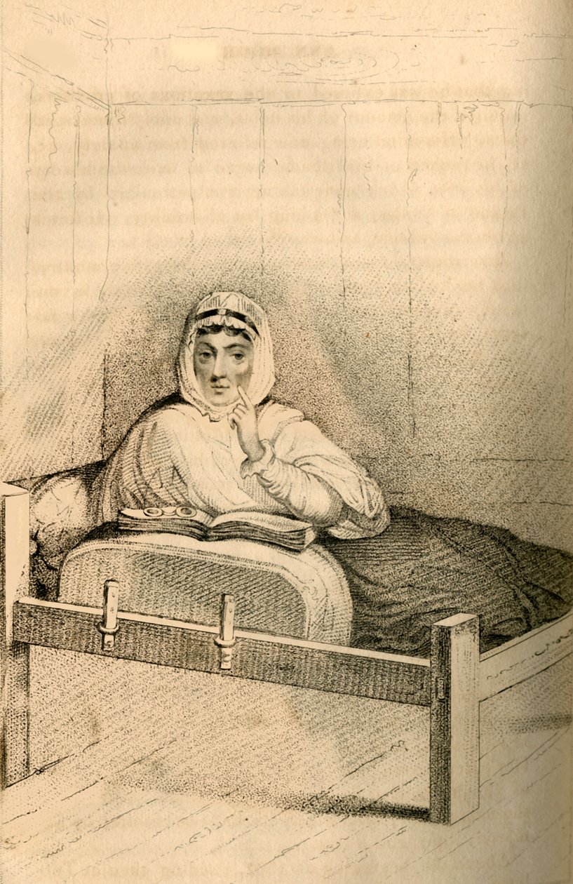 Ann Moore, a mulher em jejum de Tutbury, 1822. de Robert Cooper