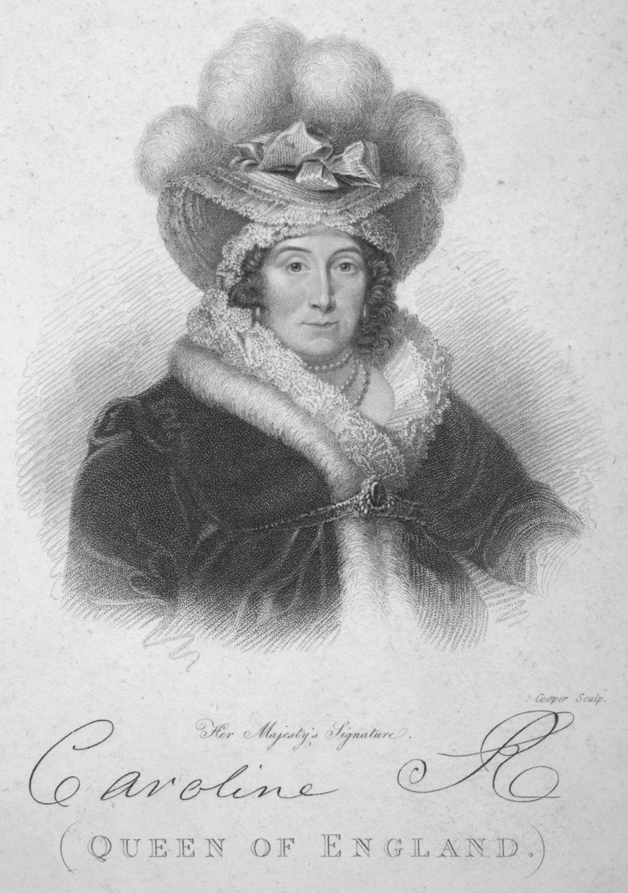 Caroline Rainha da Inglaterra, 1820. de Robert Cooper
