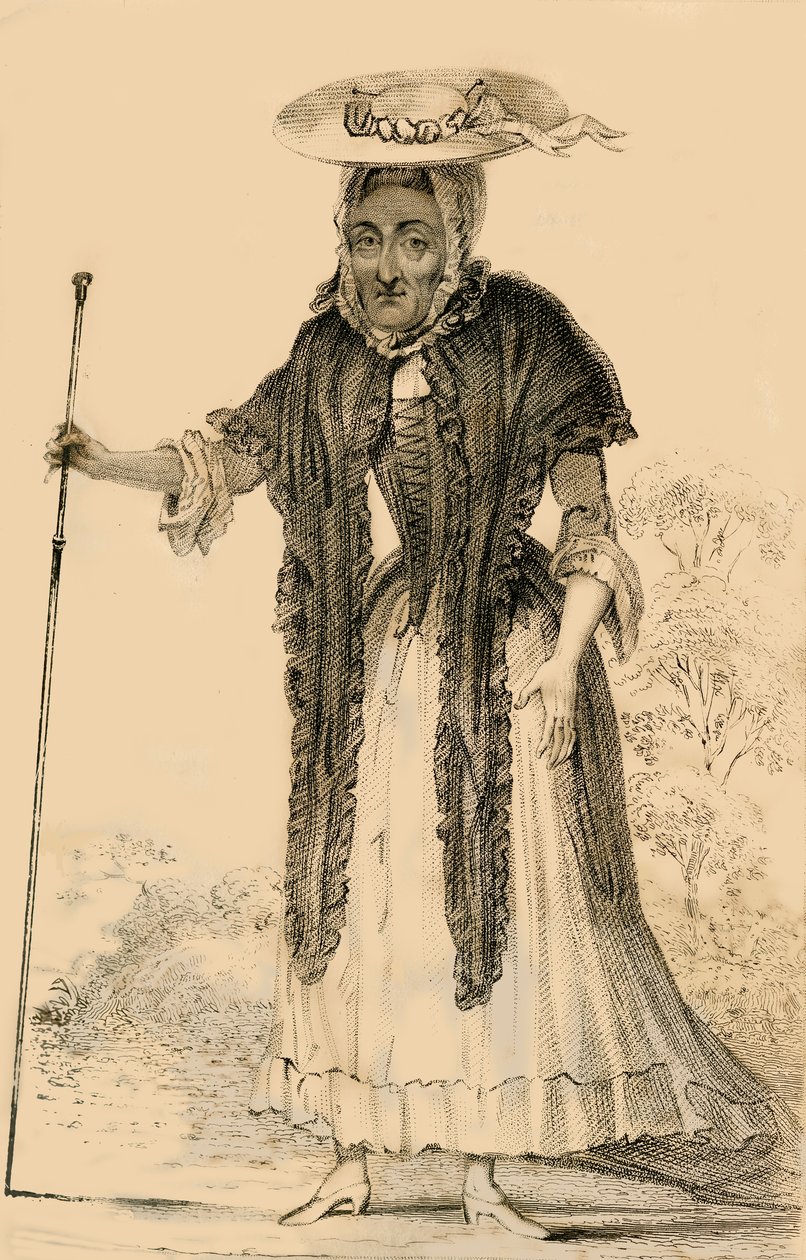 Jane Lewson, Notável por sua idade e peculiaridades, 1821. de Robert Cooper