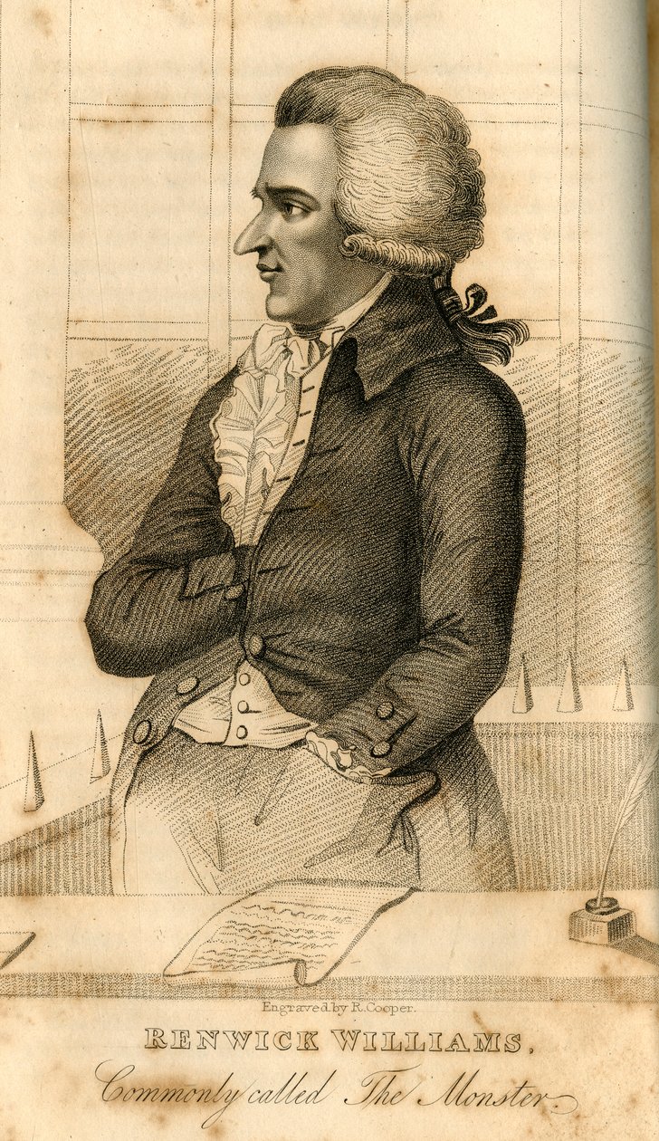 Renwick Williams, comumente chamado de The Monster, 1822. de Robert Cooper