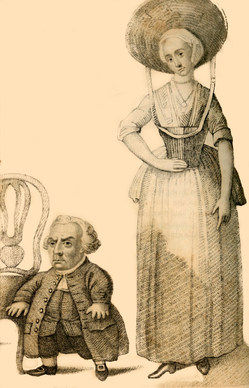 Wybrand Lolkes, o anão holandês, 1821. de Robert Cooper
