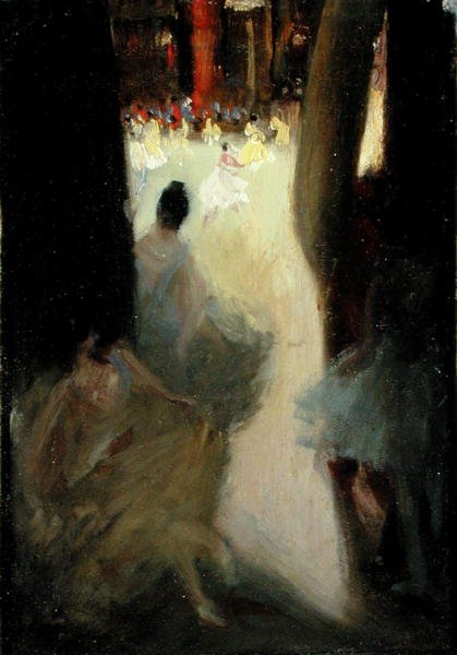 Ballet Girls, Philadelphia (óleo sobre tela) de Robert Cozad Henri