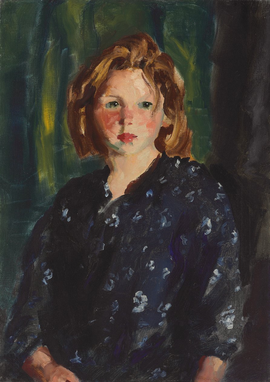 Retrato de uma menina, 1928 de Robert Cozad Henri