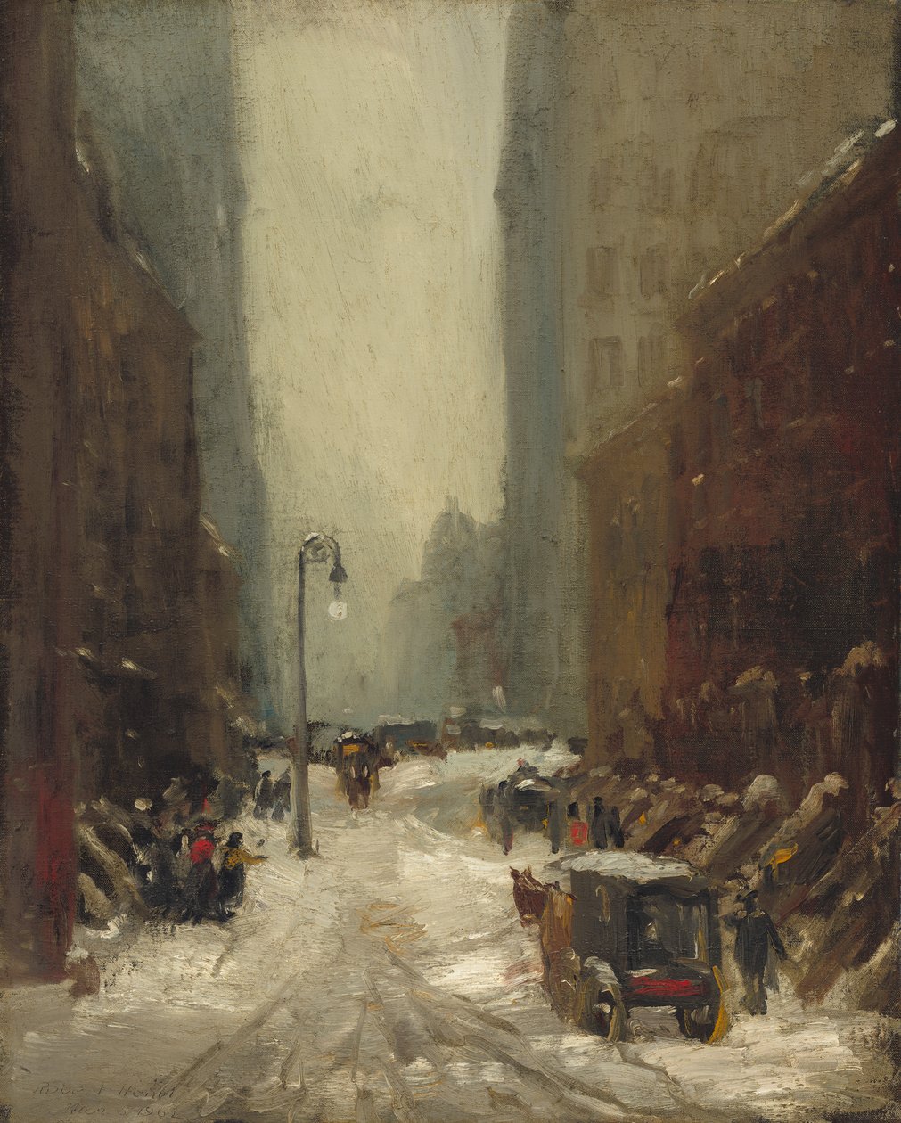 Neve em Nova York, 1902 de Robert Cozad Henri