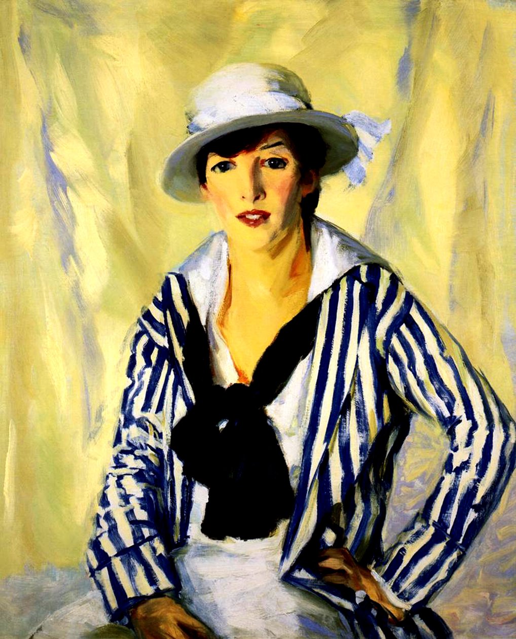 Viv na faixa azul, 1914 de Robert Cozad Henri