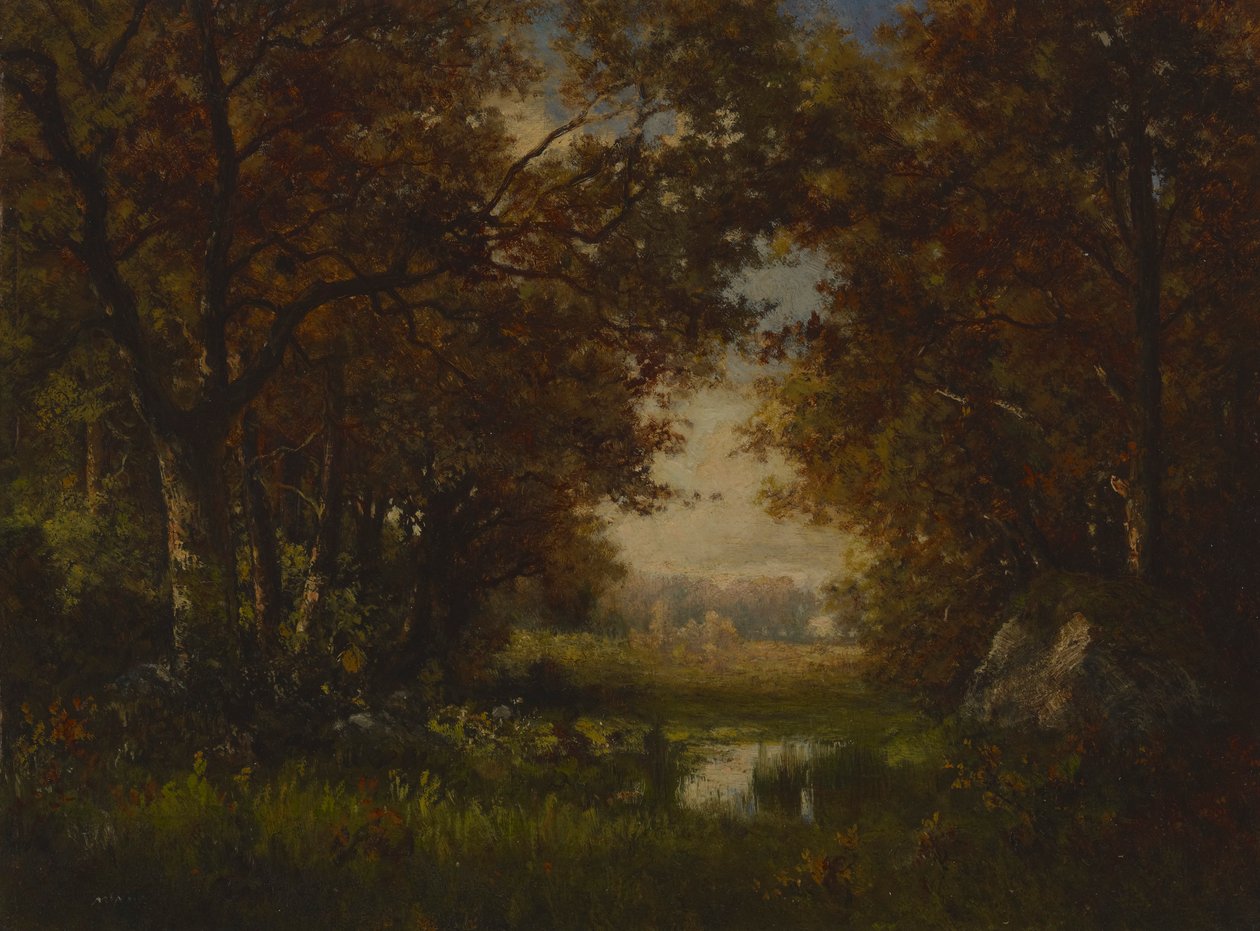 Cena na floresta de Fontainebleau de Robert Crannell Minor