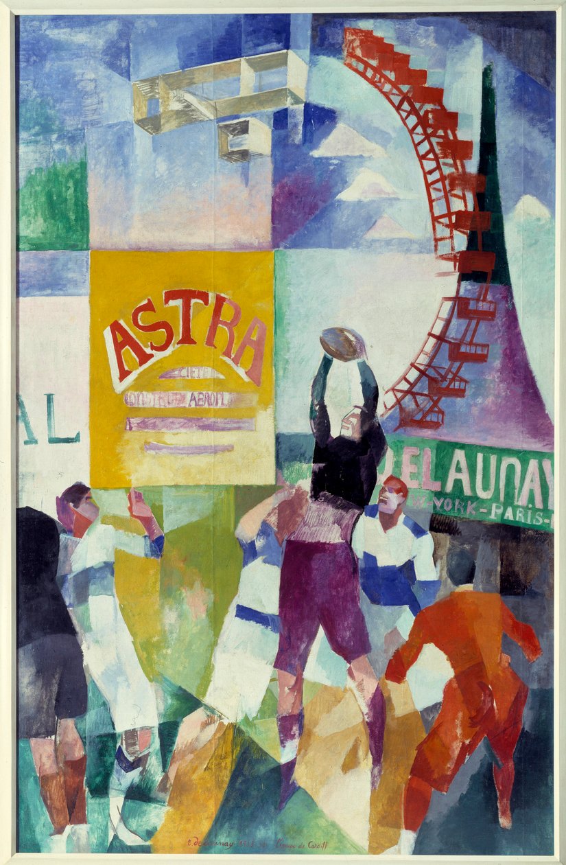 equipe de Cardiff. Pintura de Robert Delaunay (1885 - 1941) de Robert Delaunay