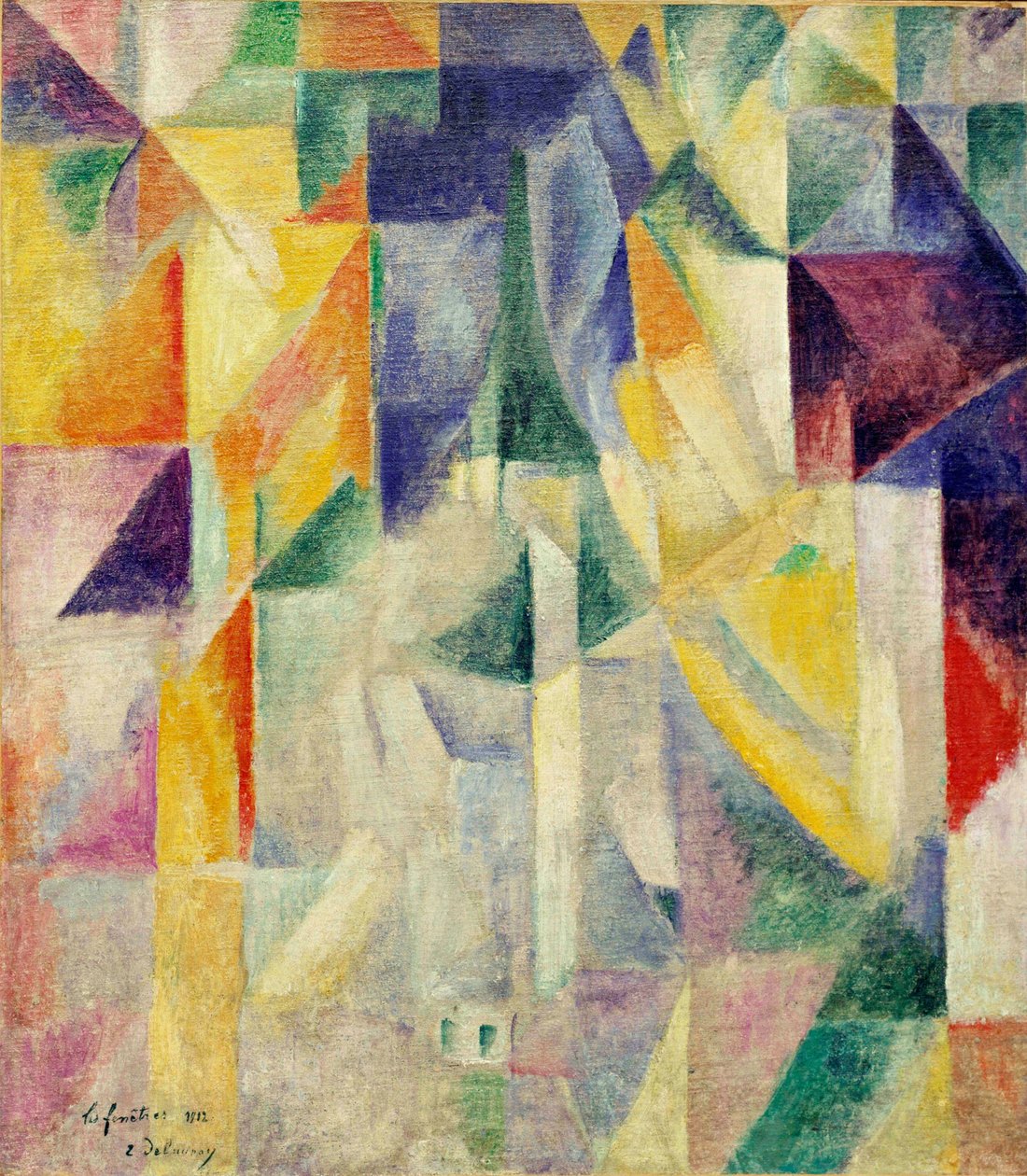 Janelas. Pintura de Robert Delaunay (1885-1941), encáustica sobre tela de Robert Delaunay