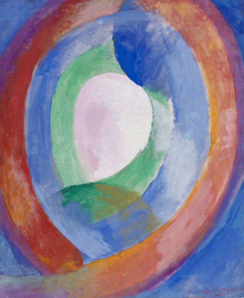 Formas circulares, lua n.º 1 de Robert Delaunay