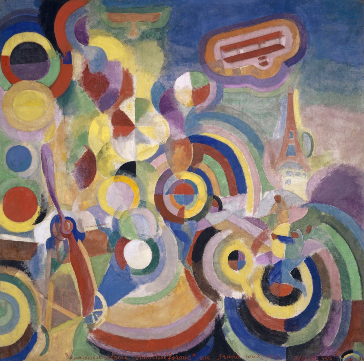 Homenagem a Blériot, 1914. de Robert Delaunay
