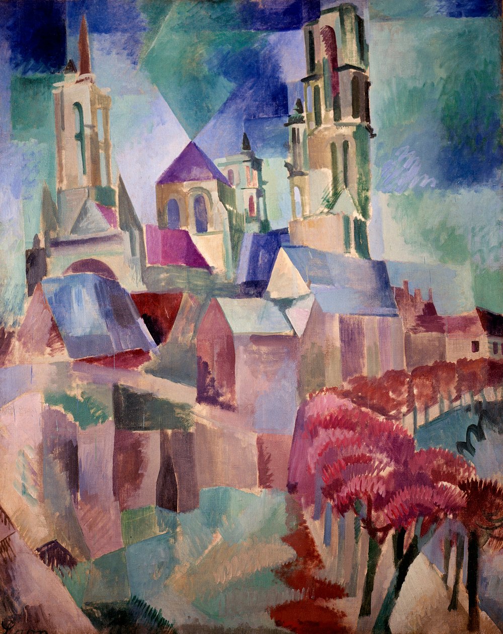 Les Tours de Laon Painting de Robert Delaunay (1885-1941) 1912 Sun. 1,3x1,62 m Paris, musee national d