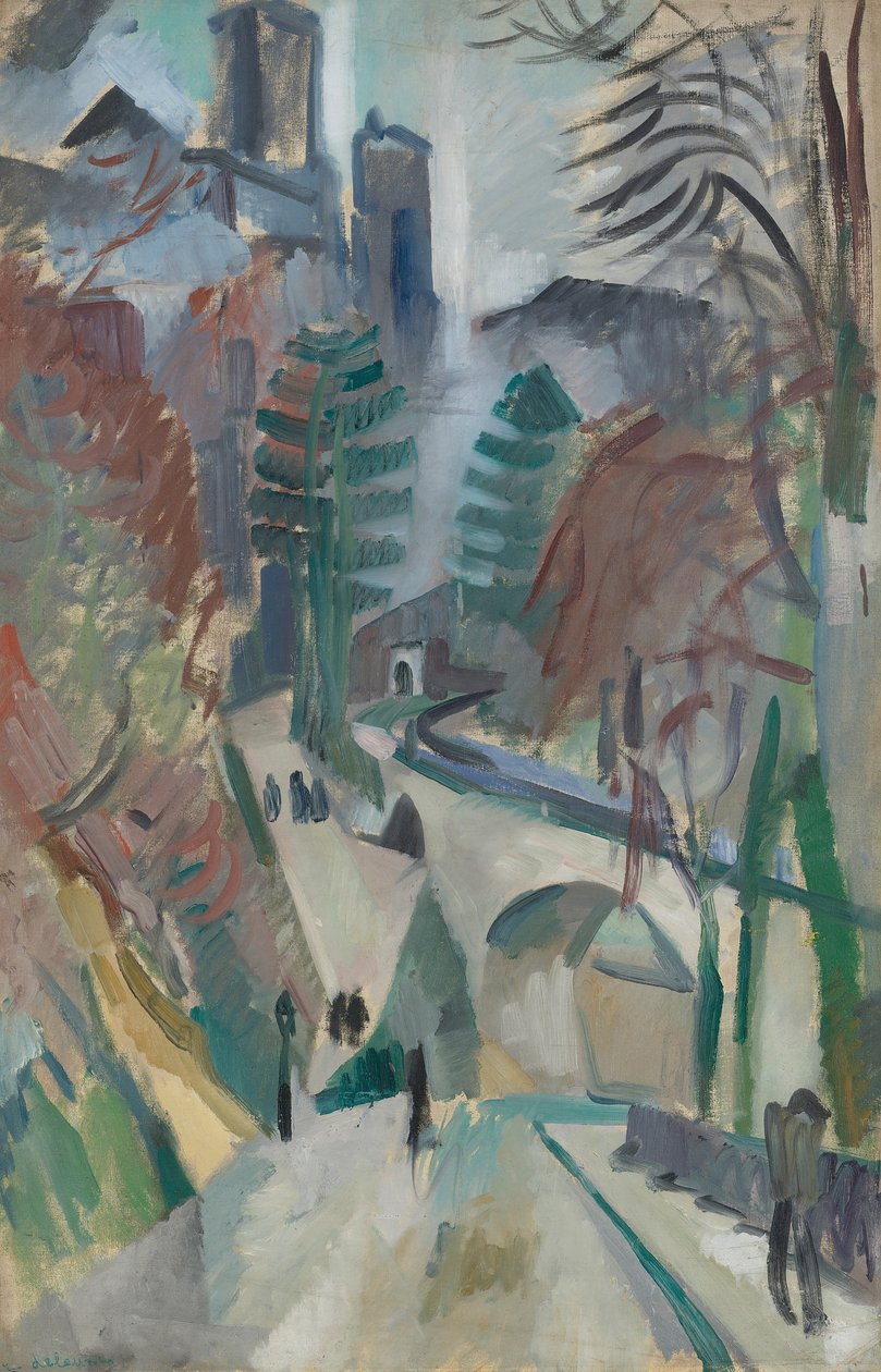 Paisagem de Laon, 1912. de Robert Delaunay