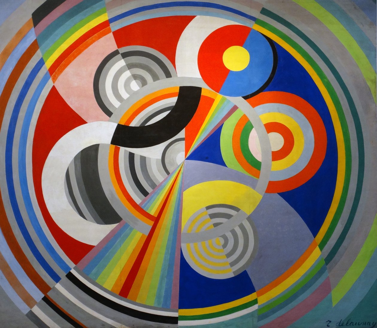 Rythme No 1, decoração para o Salon des Tuileries de Robert Delaunay