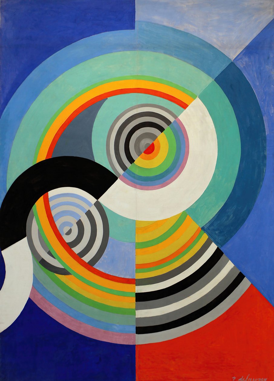 Ritmo n°3, decoração para o Salão das Tulherias, 1938. de Robert Delaunay