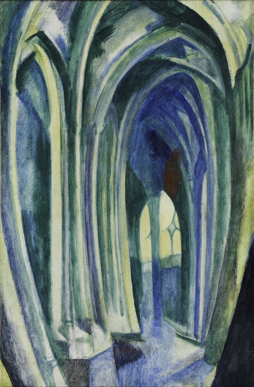 Saint Séverin No. 5. O arco-íris, 1909-1910 de Robert Delaunay