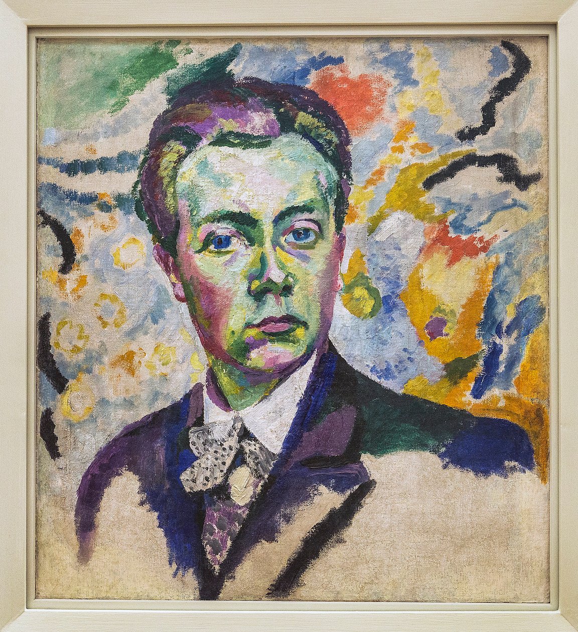Auto-retrato - Delaunay Robert (1885-1941) - Inverno 1905-1906 - Altura: 0,54 m - Comprimento: 0,46 m - Paris, Centre Pompidou - Musee national d